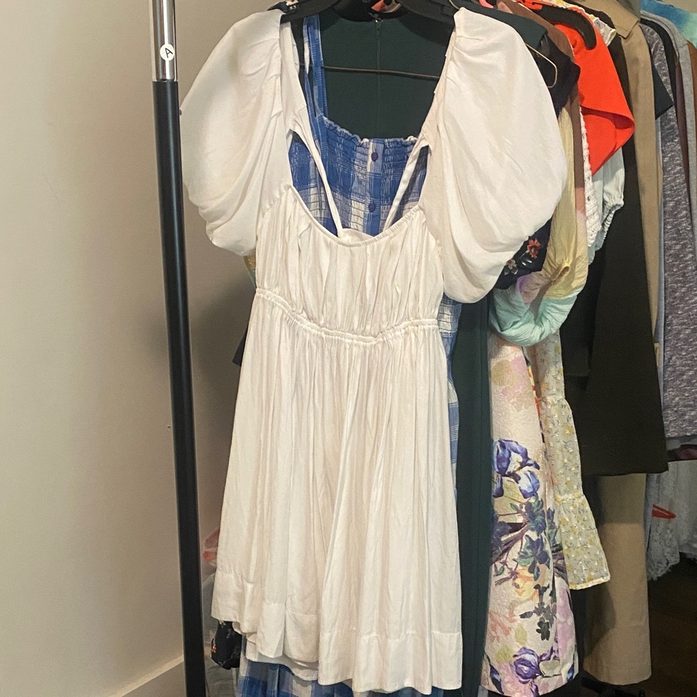 Mustard Seed White Mini Dress